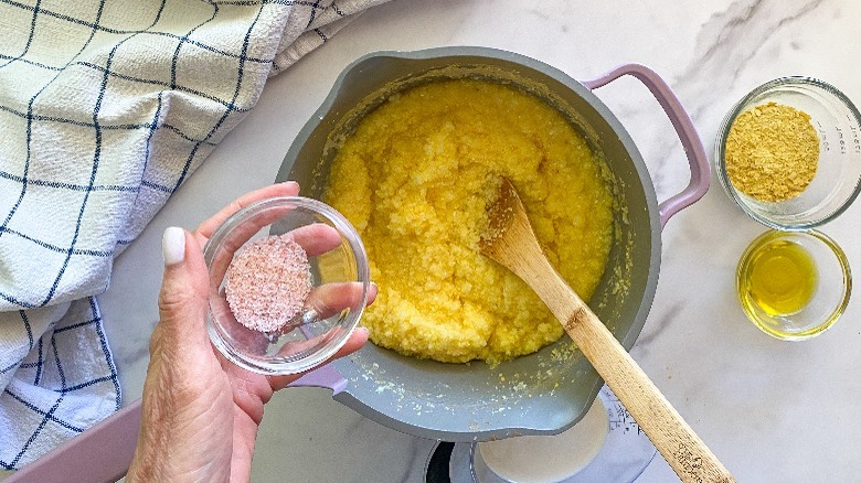 polenta in pot