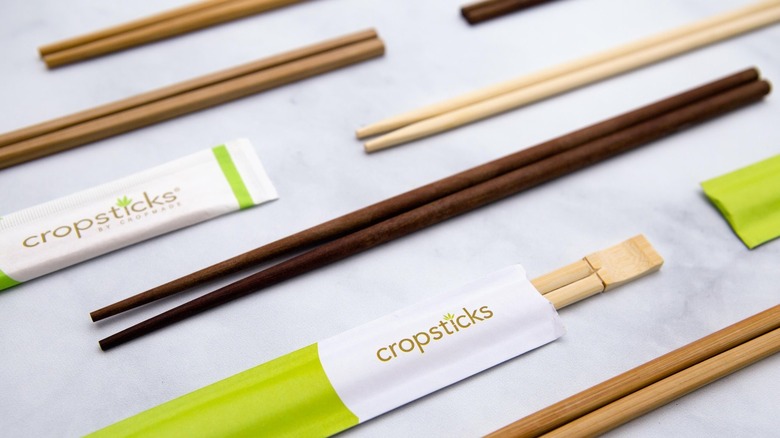 Cropsticks chopsticks in different colors