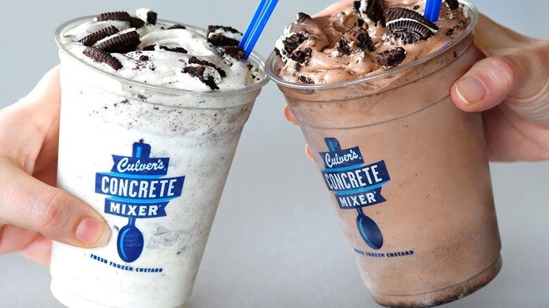 Hands cheer Culver's Concrete Mixers.