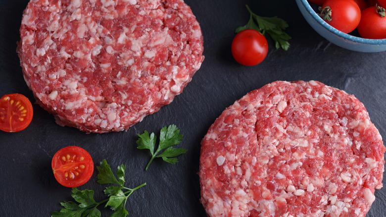 dry-aged burger patties