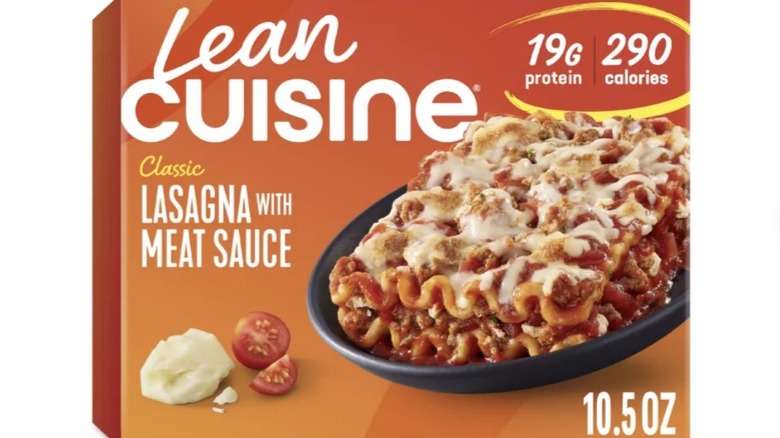 Package of Lean Cuisine Lasagna with Meat Sauce