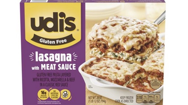 Udi's Gluten Free lasagna package