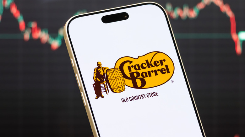 Cracker Barrel app on phone
