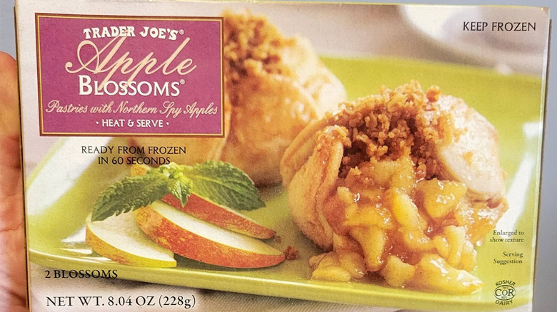Box of Trader Joe's Apple Blossoms