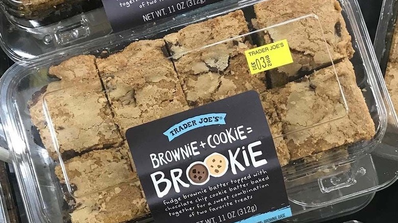 Container of Trader Joe's Brookie