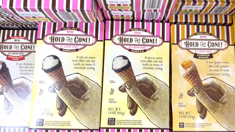 Trader Joe's Hold The Cone! Mini Ice Cream Cones in various flavors