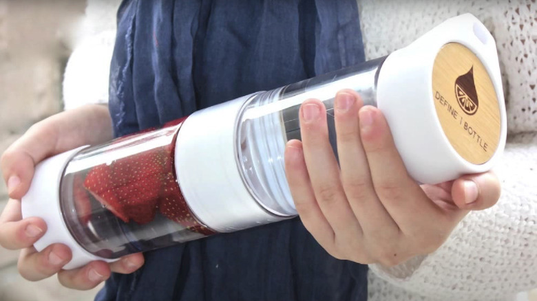 water infused with fresh fruit