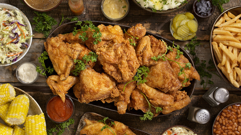 fried chicken feast 