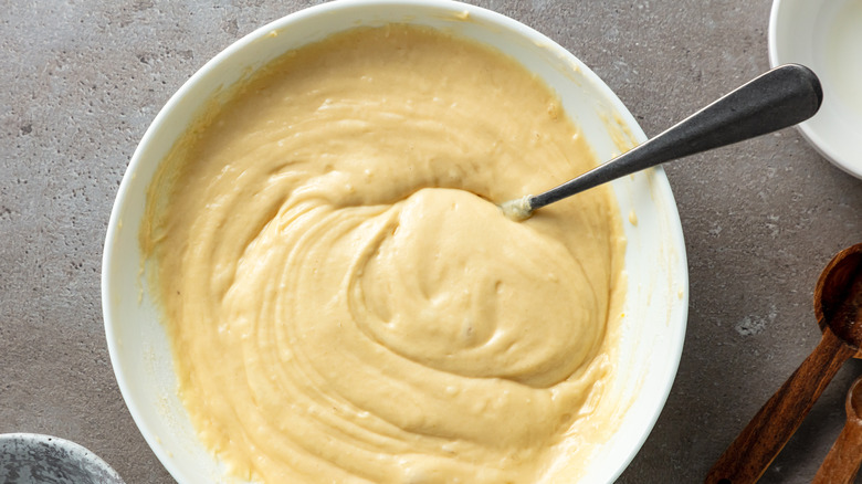 Greek yogurt pancake batter