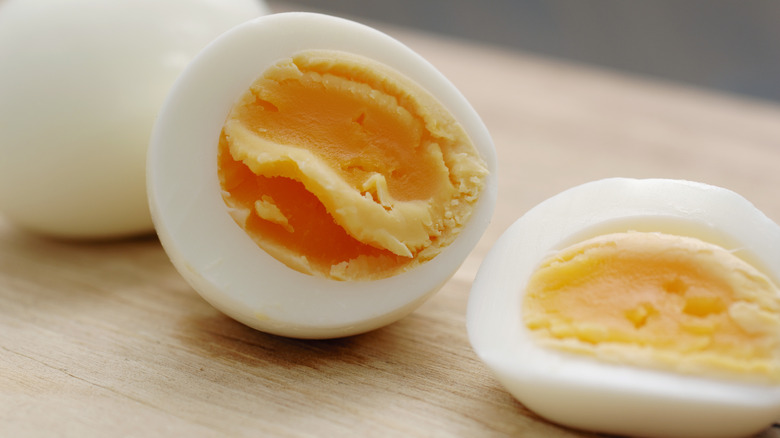 boiled egg cut open