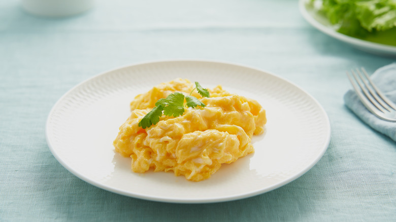 soft scrambled eggs