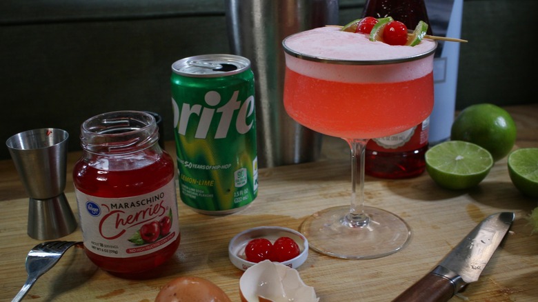 dirty shirley fizz cocktail