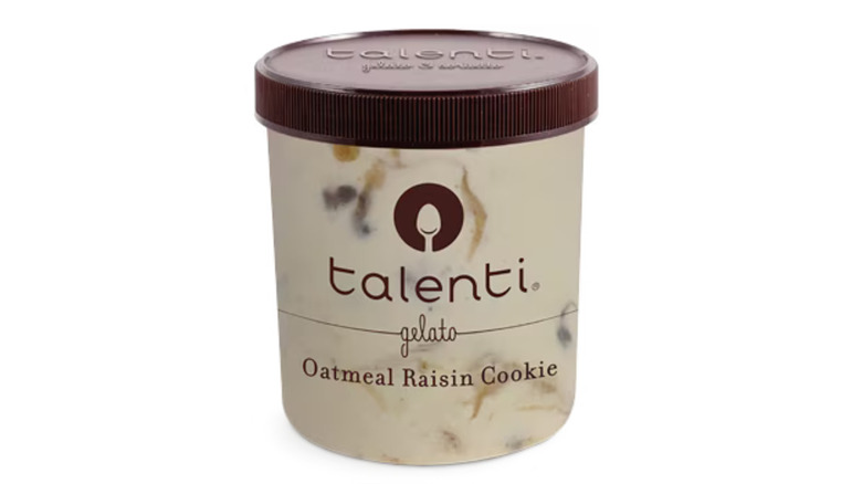 carton of Talenti Oatmeal Raisin Cookie ice cream