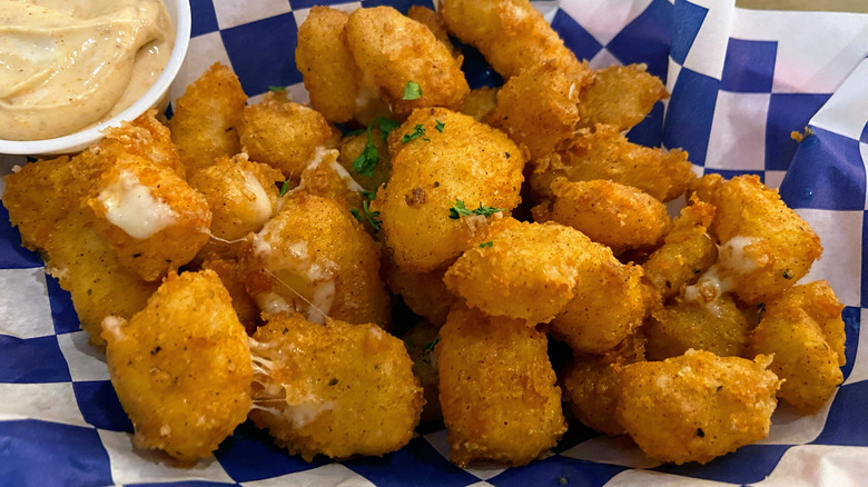 Fried cheese curds.