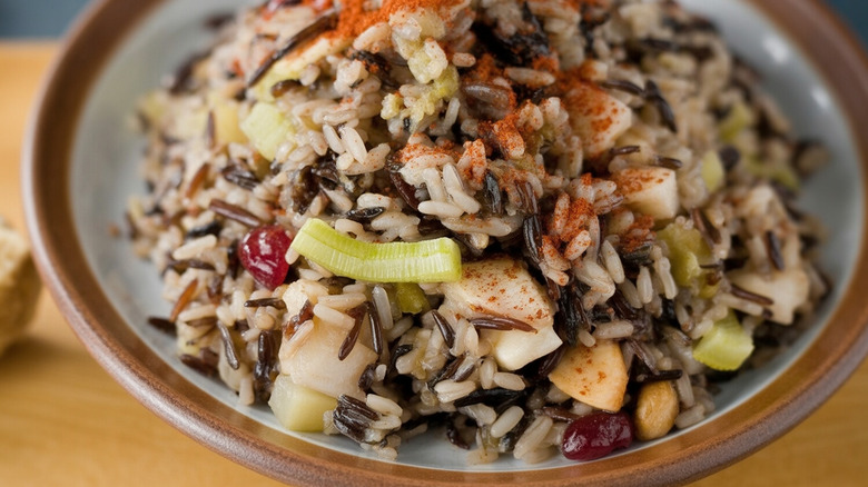 Wild rice salad from Minnesota.