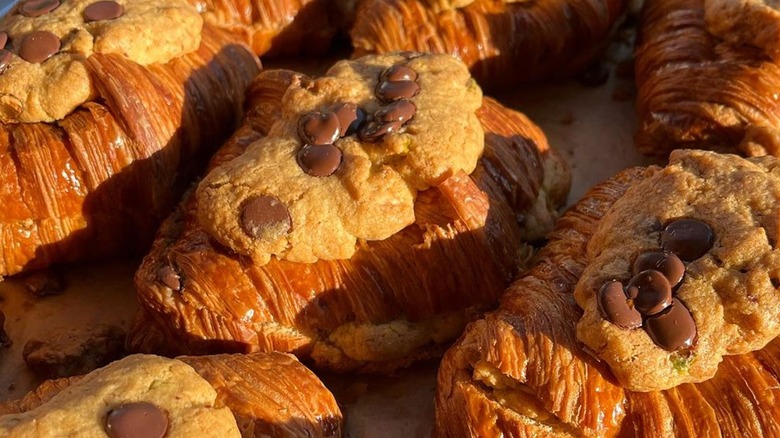 Crookie, a croissant and cookie dessert