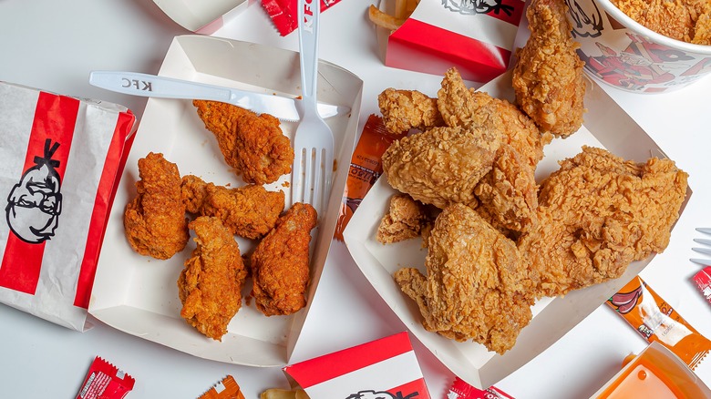 Fried chicken meals from Kentucky Fried Chicken