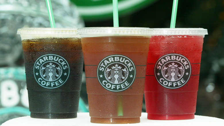 Starbucks coffee and tea drinks