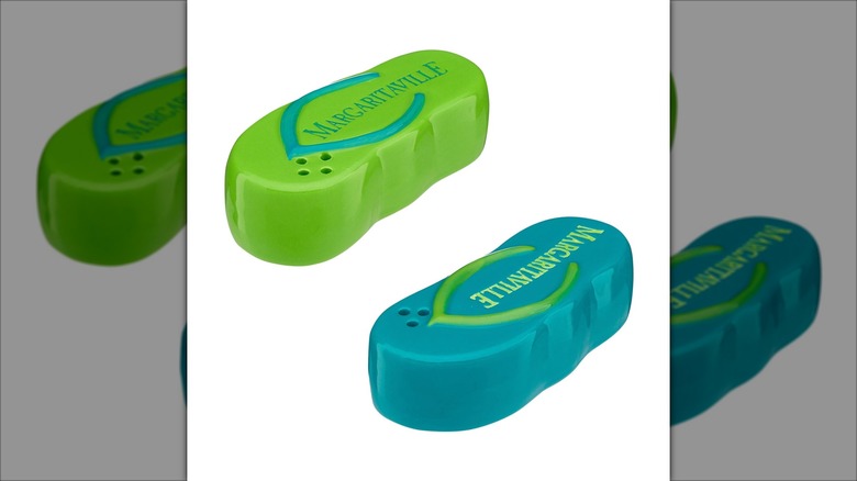 Margaritaville Flip Flop Ceramic Salt & Pepper Shaker from Dollar General.