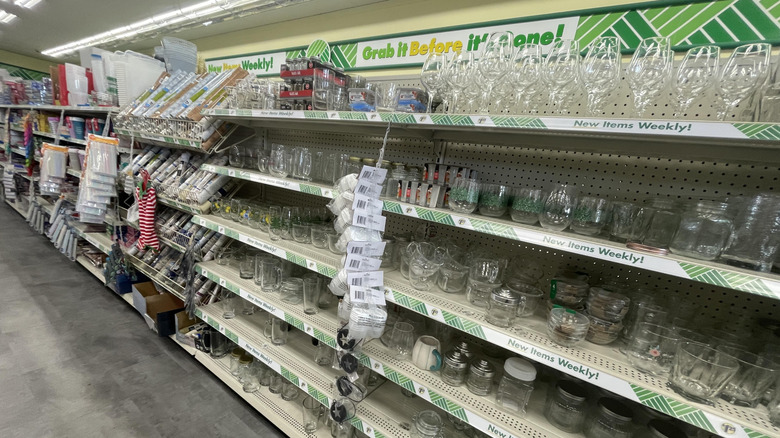 Dollar Tree glassware in Augusta, Georgia