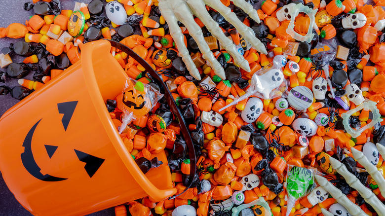 Assorted Halloween candies