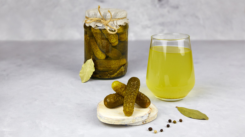 Pickle jar and brine