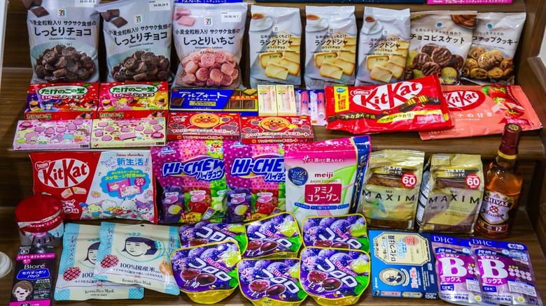 An array of snacks from Japan