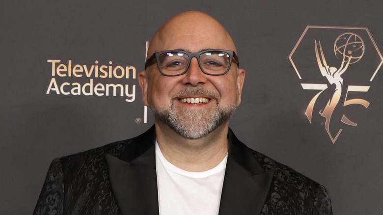 Duff Goldman smiling on red carpet 