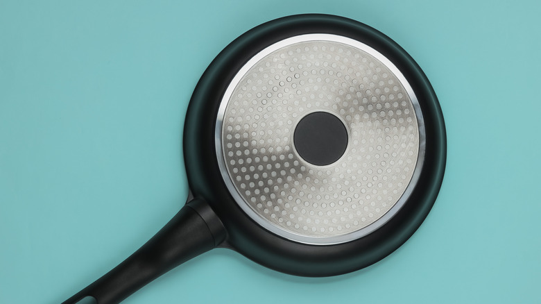 upside down frying pan