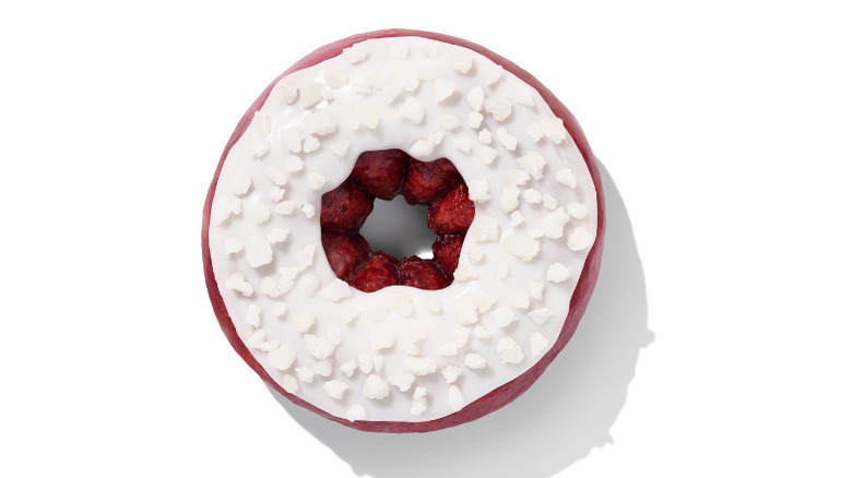 Dunkin's Frosty Red Velvet Specialty Donut