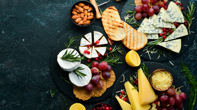 black slate cheese board