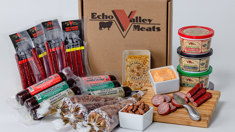 Echo Valley Meats products displayed against gray background
