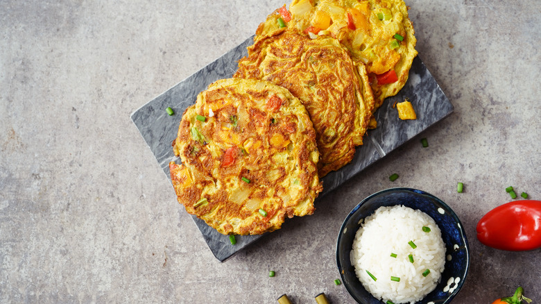 egg foo yung with rice