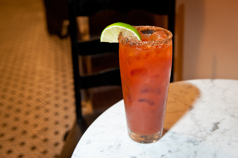 The El Morrano Michelada: Finally, a way to incorporate beer and bacon in the same glass.