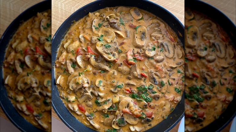 Creamy mushroom one pan meal