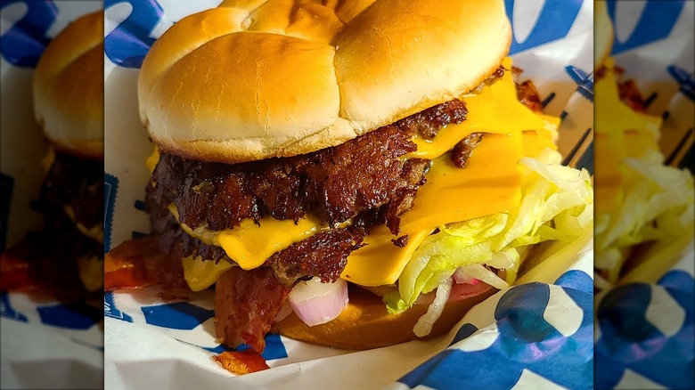 Culvers Triple Deluxe Bacon Burger