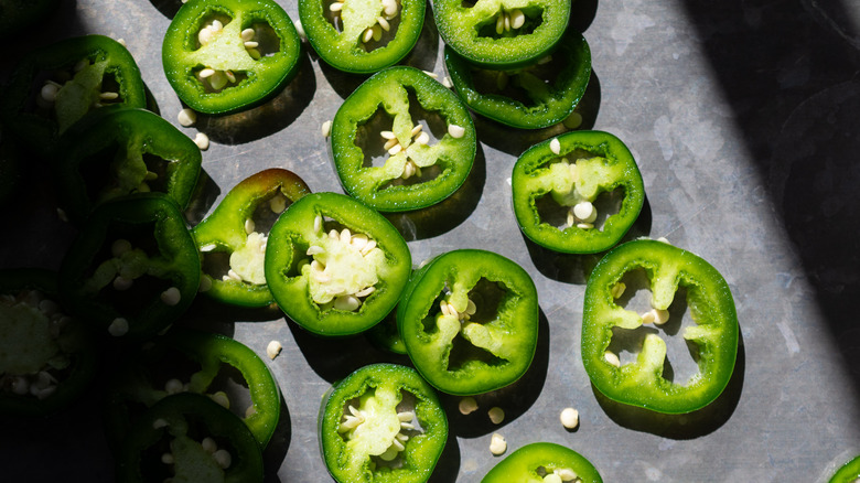 Jalapeno pepper slices
