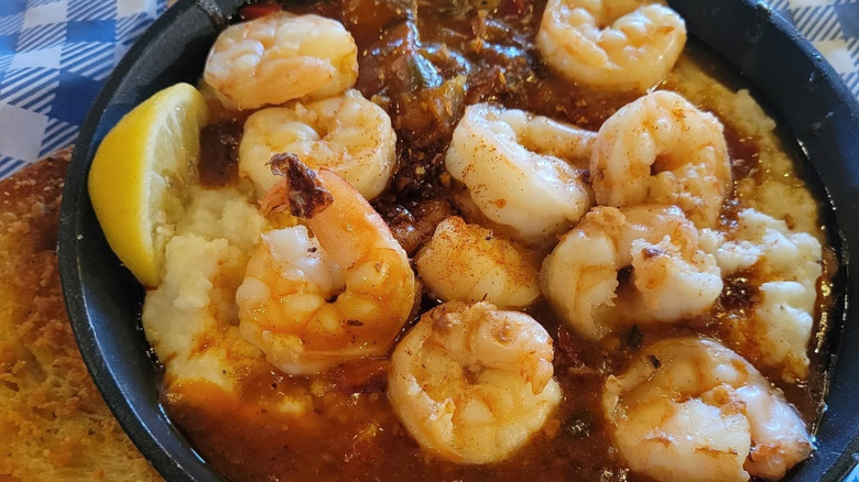 Cracker Barrel's discontinued Shrimp n' Grits Skillet.