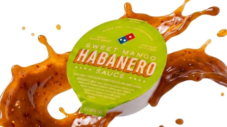 Domino's mango habanero dipping sauce.