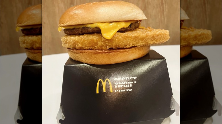 An image of the Chicken Cheeseburger.
