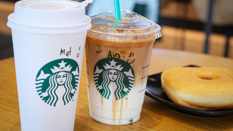Iced Caramel Macchiato from Starbucks.