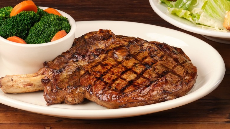 Texas Roadhouse's bone-in ribeye.