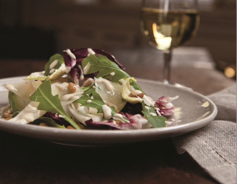 Endive Salad With Creamy Pine Nut Dressing And Shaved Parmesan Recipe