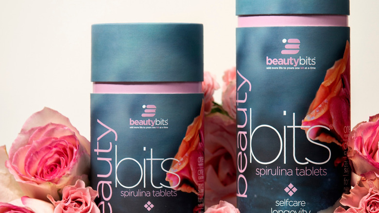 Canisters of Beautybits algae tablets