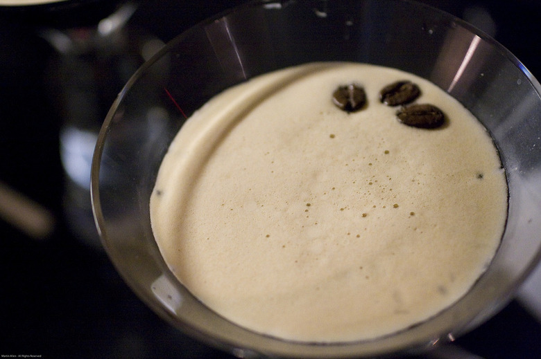 Coffee beans are the new olives, at least in espresso martinis.