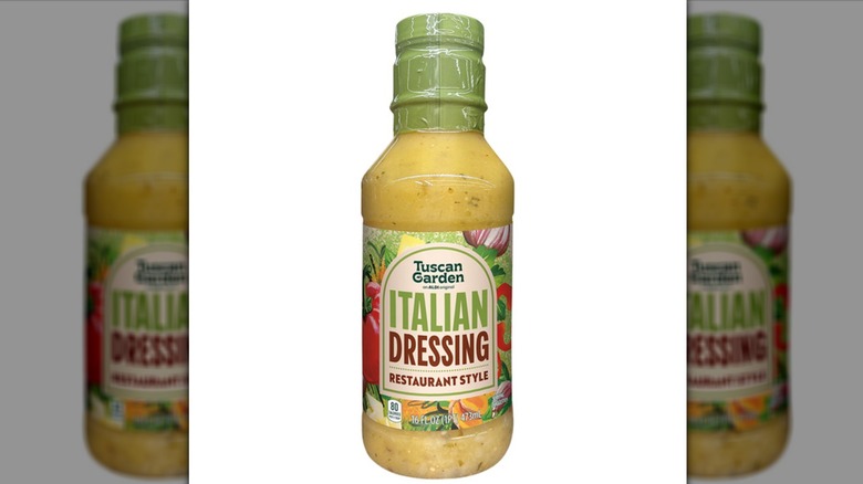 Bottle of Italian dressing from Aldi