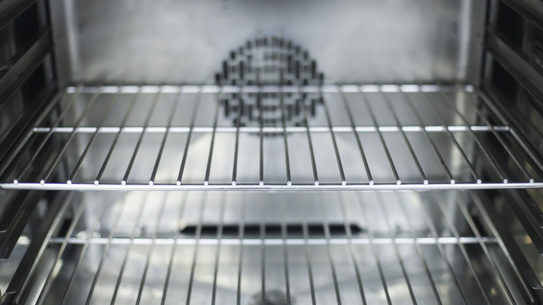 interior of a clean oven
