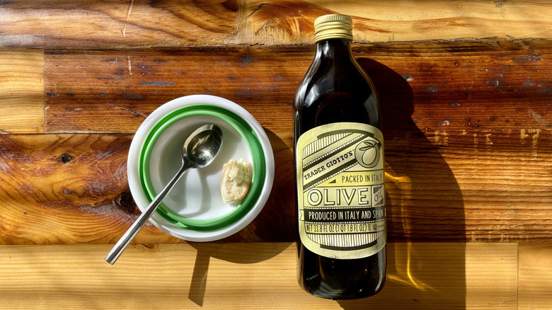 Trader Joe's packed in Italy olive oil isolated