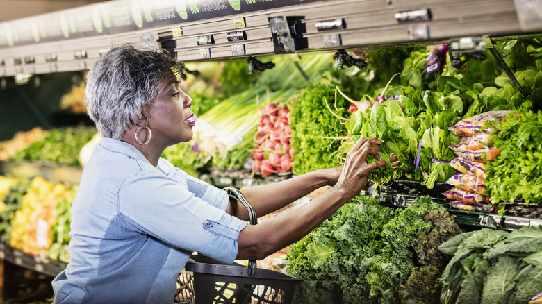 Woman shopping in a market
