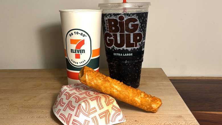 Jalapeño cream cheese taquito from 7-Eleven